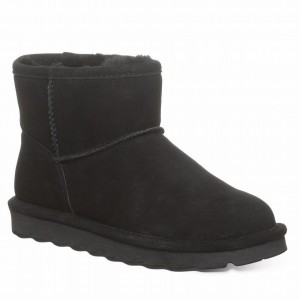 Botas Bearpaw Alyssa Wide Mujer Negras | ZRQ7960KG