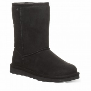 Botas Bearpaw Elle Short Vegan Mujer Negras | JVS6033YZ