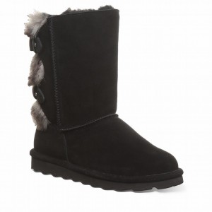 Botas Bearpaw Eloise Wide Mujer Negras | BNF518GQ