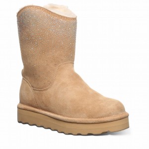 Botas Bearpaw Glam Platform Lo Mujer Marrones | DTS7394FU