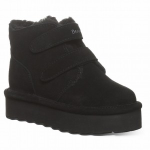 Botas Bearpaw Retro Larisa Youth Niños Negras | YUJ6016PA