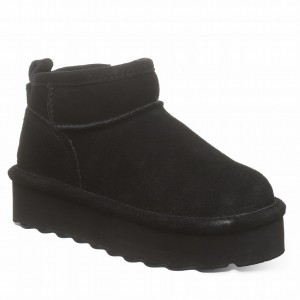 Botas Bearpaw Retro Shorty Youth Niños Negras | RFL9871OY