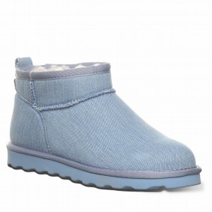 Botas Bearpaw Shorty Vegan Mujer Azules | OEL2138NN