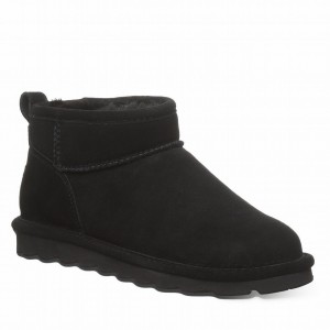 Botas Bearpaw Shorty Wide Mujer Negras | WOU9812KV