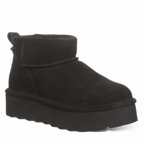 Botas Plataforma Bearpaw Retro Shorty Mujer Negras | OTT2455MV