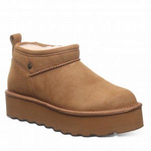 Botas Plataforma Bearpaw Retro Super Shorty Vegan Mujer Marrones | EEW3372KG