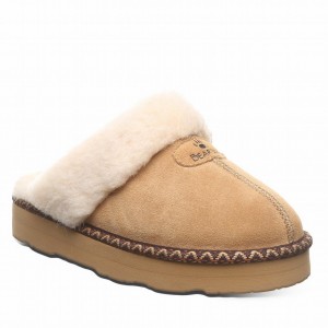 Pantuflas Bearpaw Loki Platform Lo Deco Mujer Marrones | KXD8254ZZ