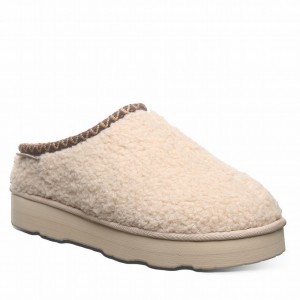 Pantuflas Bearpaw Snuggle Martis Mujer Beige | YOS5081ZP