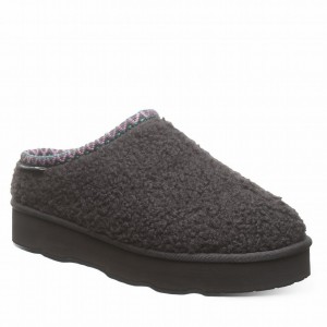 Pantuflas Bearpaw Snuggle Martis Mujer Negras | UYM5622JE