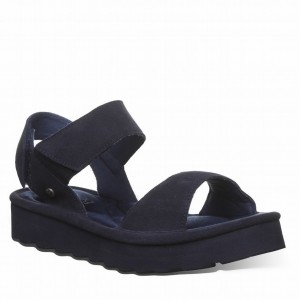 Sandalias Bearpaw Crest Mujer Azules | IKX2581GZ