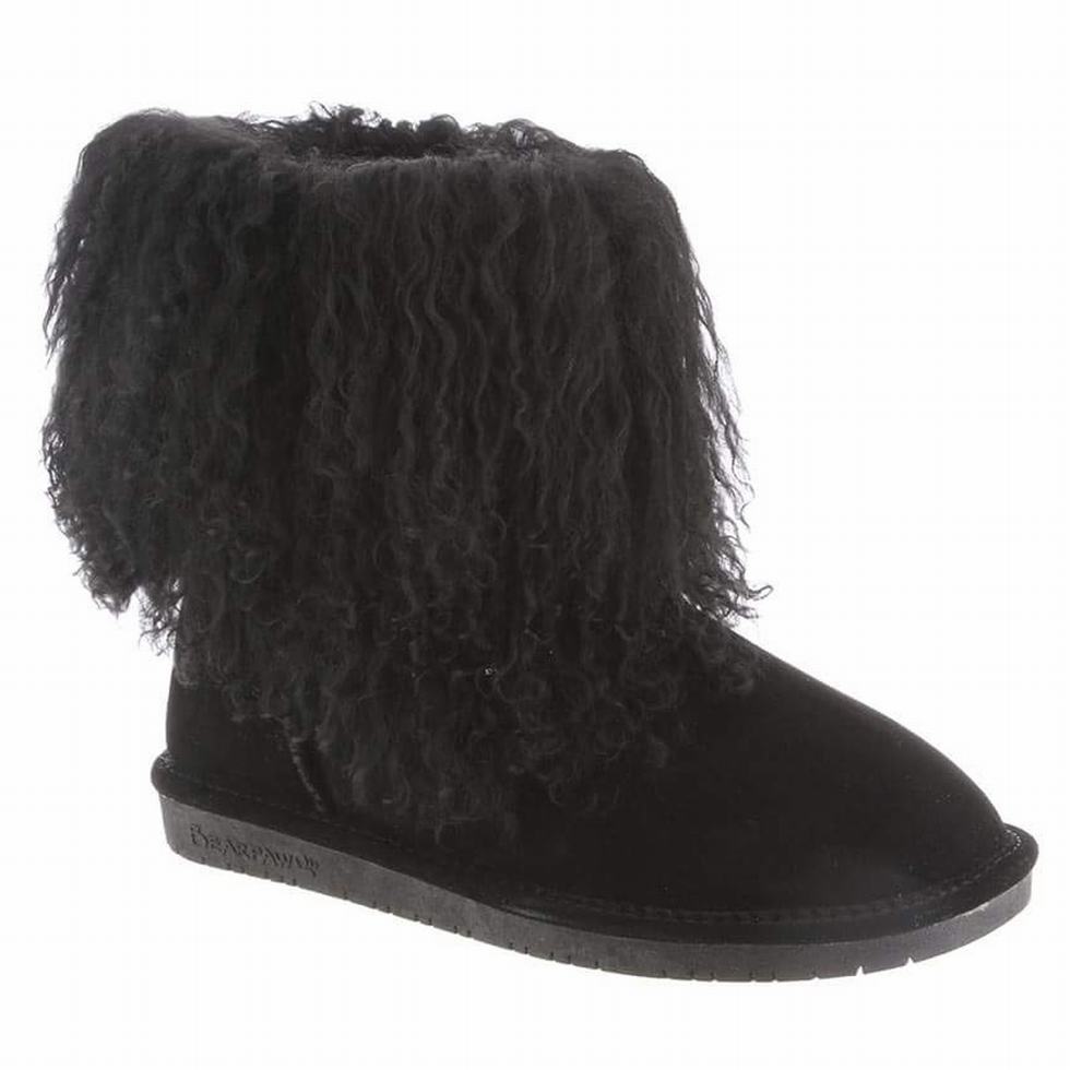 Botas Bearpaw Boo Mujer Negras | PWF1482IM