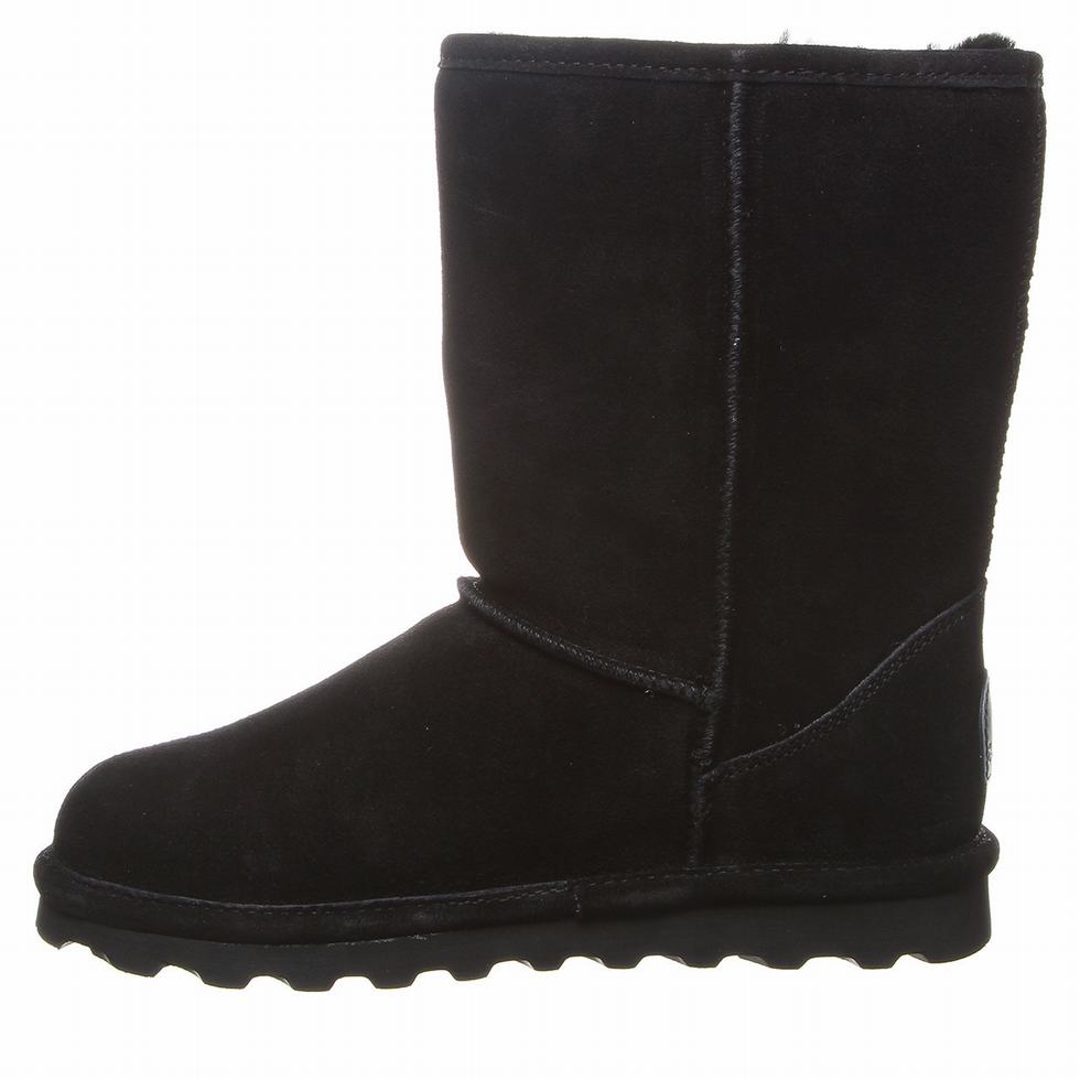 Botas Bearpaw Elle Short Wide Mujer Negras | WLE2758CL