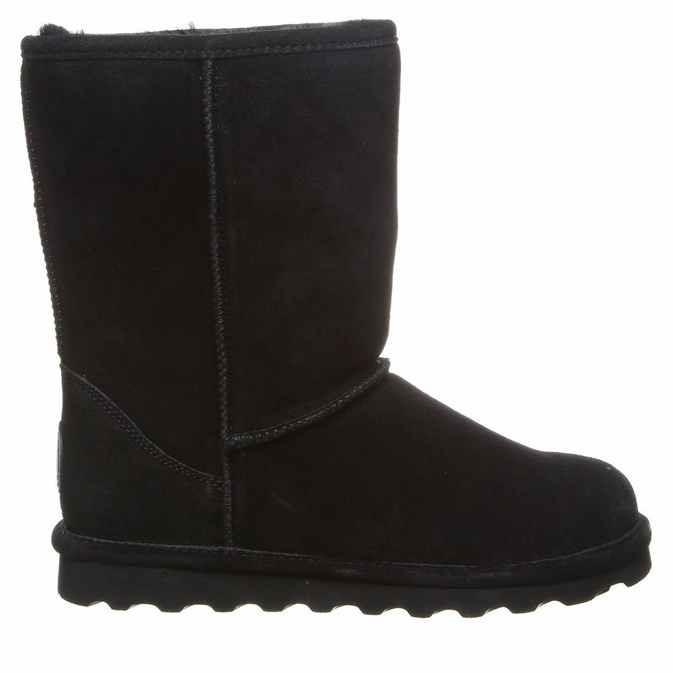 Botas Bearpaw Elle Short Wide Mujer Negras | WLE2758CL