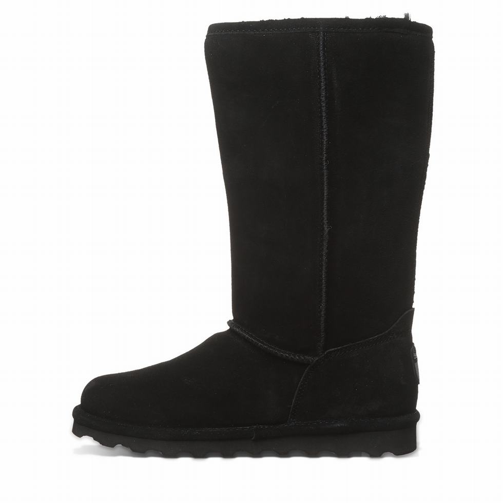 Botas Bearpaw Elle Tall Wide Mujer Negras | LNN6025KV