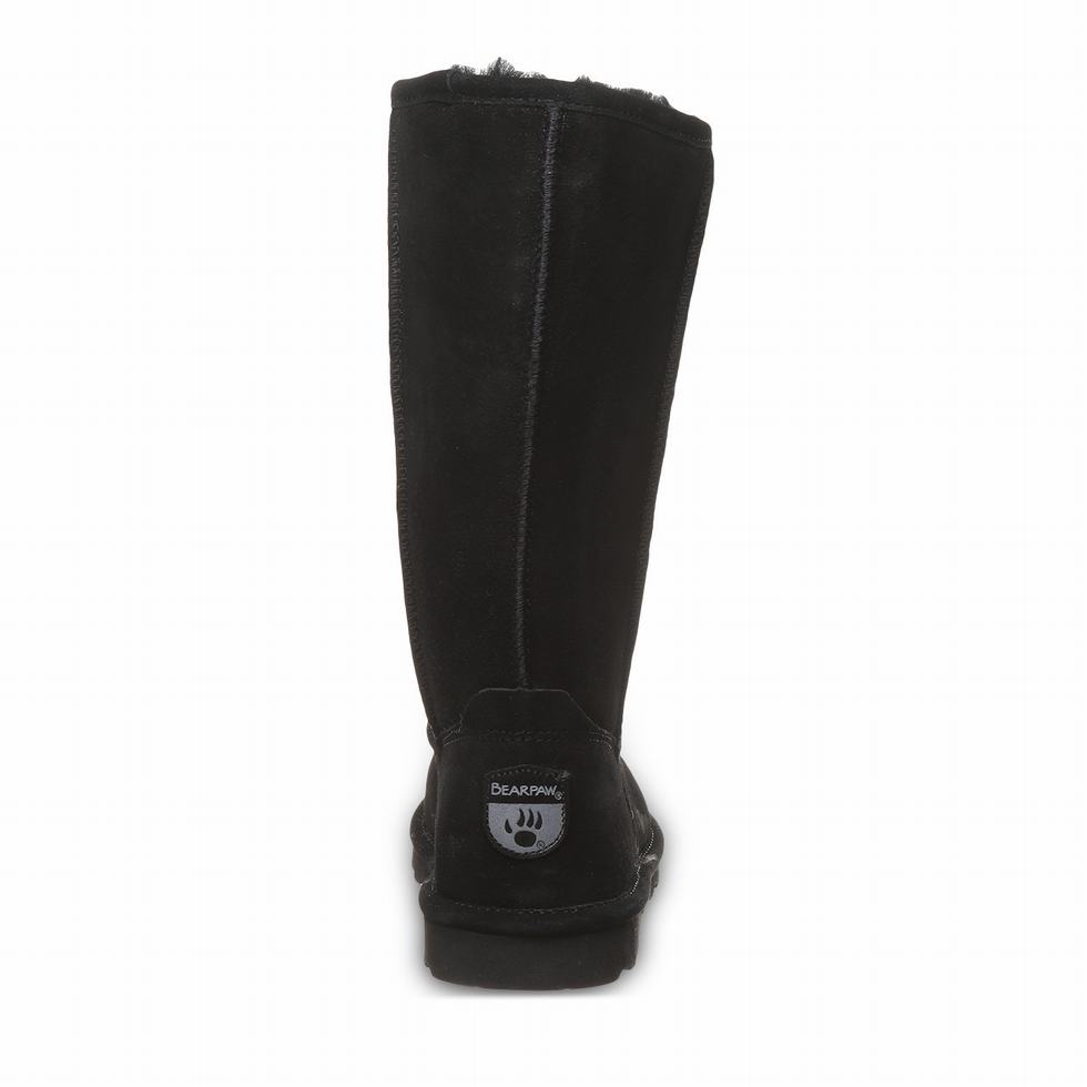 Botas Bearpaw Elle Tall Wide Mujer Negras | LNN6025KV