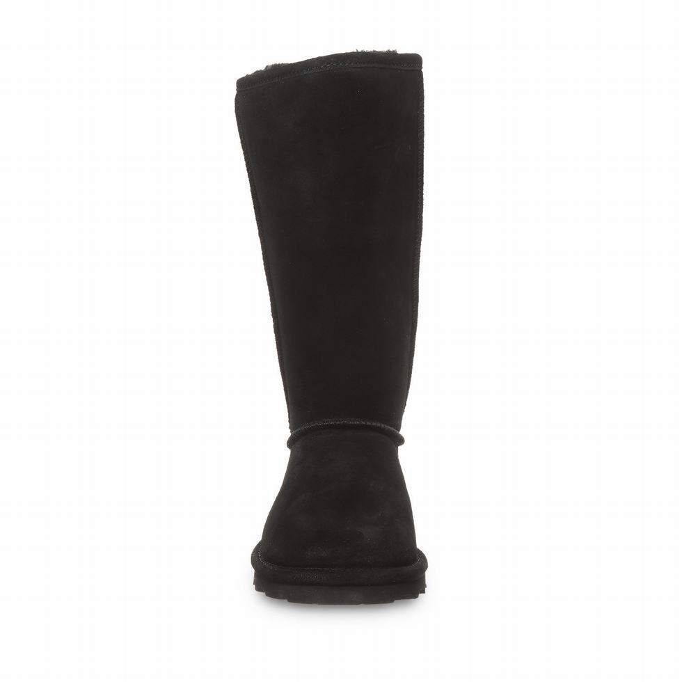 Botas Bearpaw Elle Tall Wide Mujer Negras | LNN6025KV