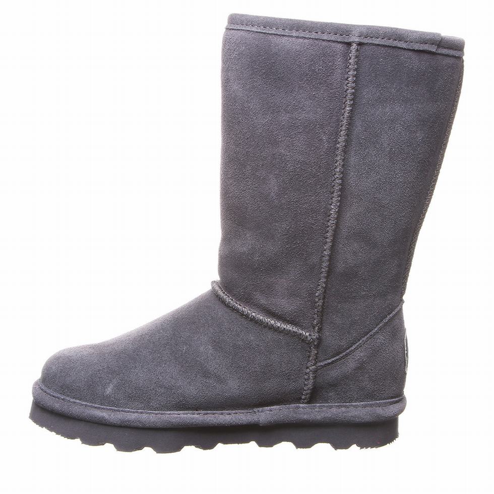 Botas Bearpaw Elle Tall Youth Niños Negras | FAH481JA