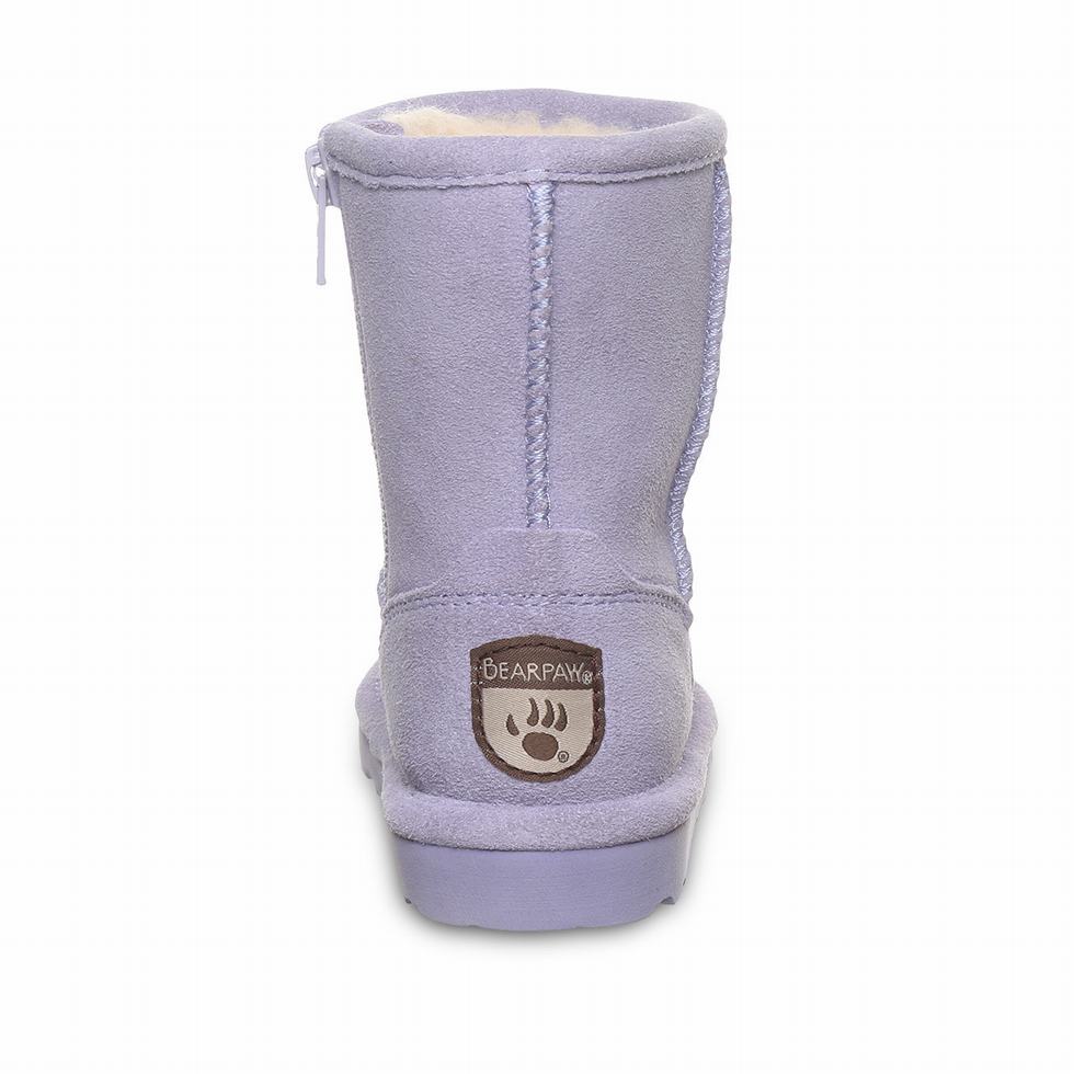 Botas Bearpaw Elle Toddler Zipper Niños Moradas | QRZ4659PM