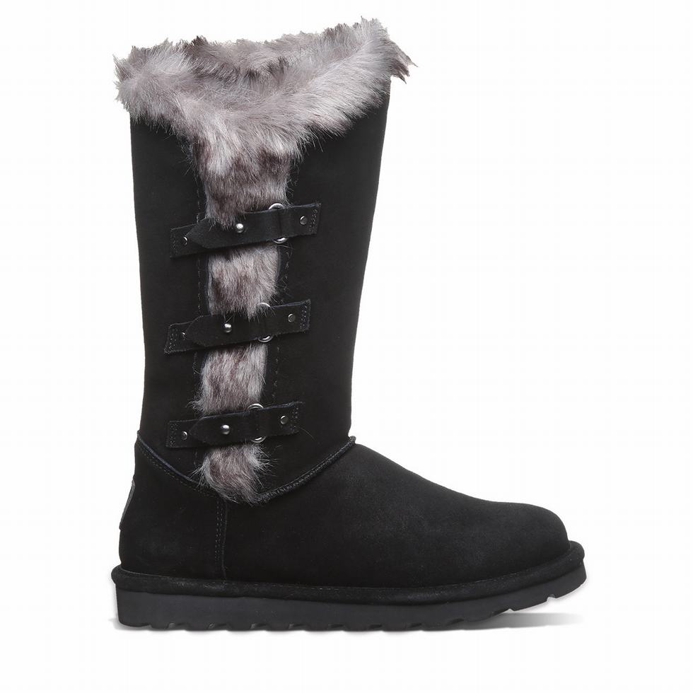 Botas Bearpaw Emery Mujer Negras | LJO6395EN