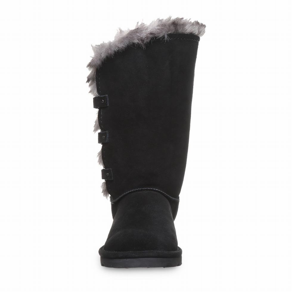 Botas Bearpaw Emery Mujer Negras | LJO6395EN