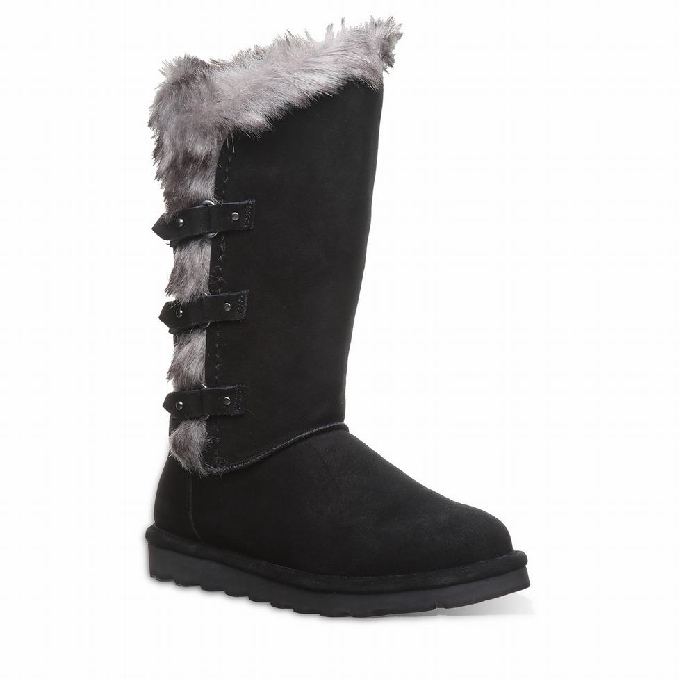 Botas Bearpaw Emery Mujer Negras | LJO6395EN