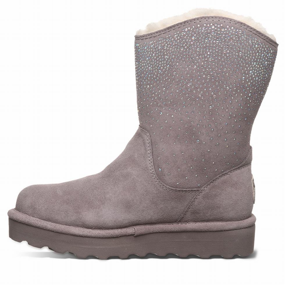 Botas Bearpaw Glam Platform Lo Mujer Gris | YMU4282UO