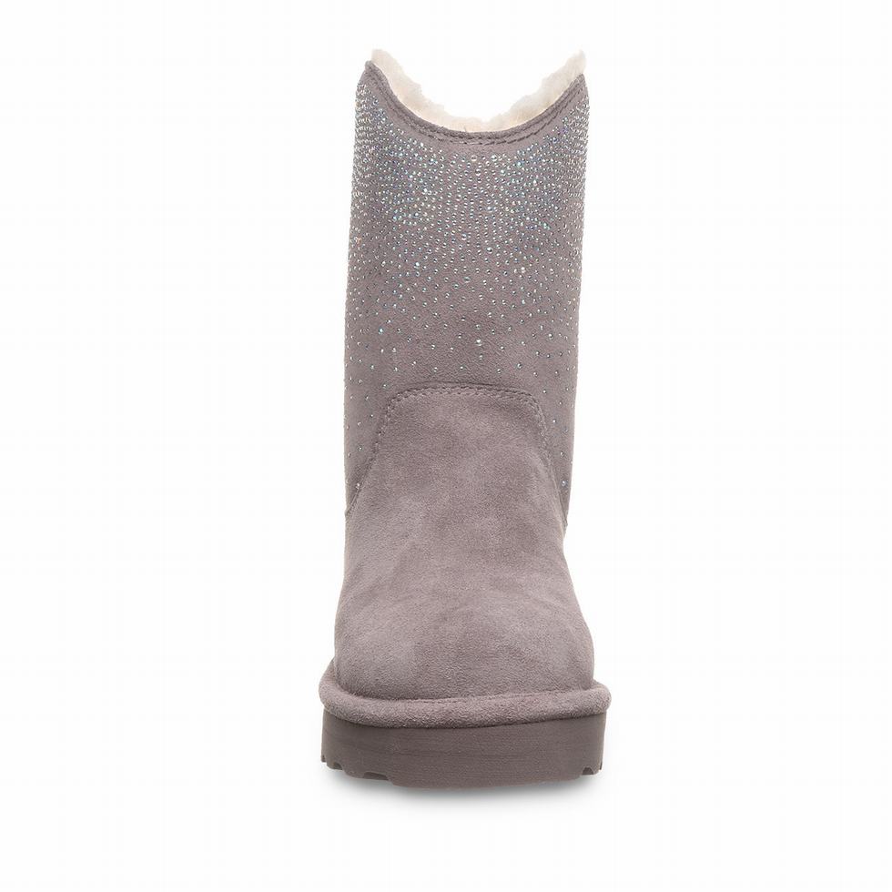 Botas Bearpaw Glam Platform Lo Mujer Gris | YMU4282UO