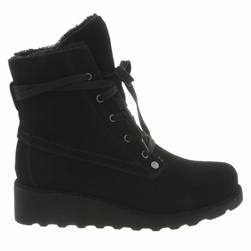 Botas Bearpaw Krista Wide Mujer Negras | TPQ9034CS