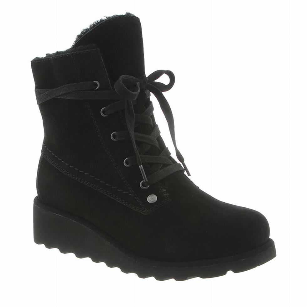 Botas Bearpaw Krista Wide Mujer Negras | TPQ9034CS