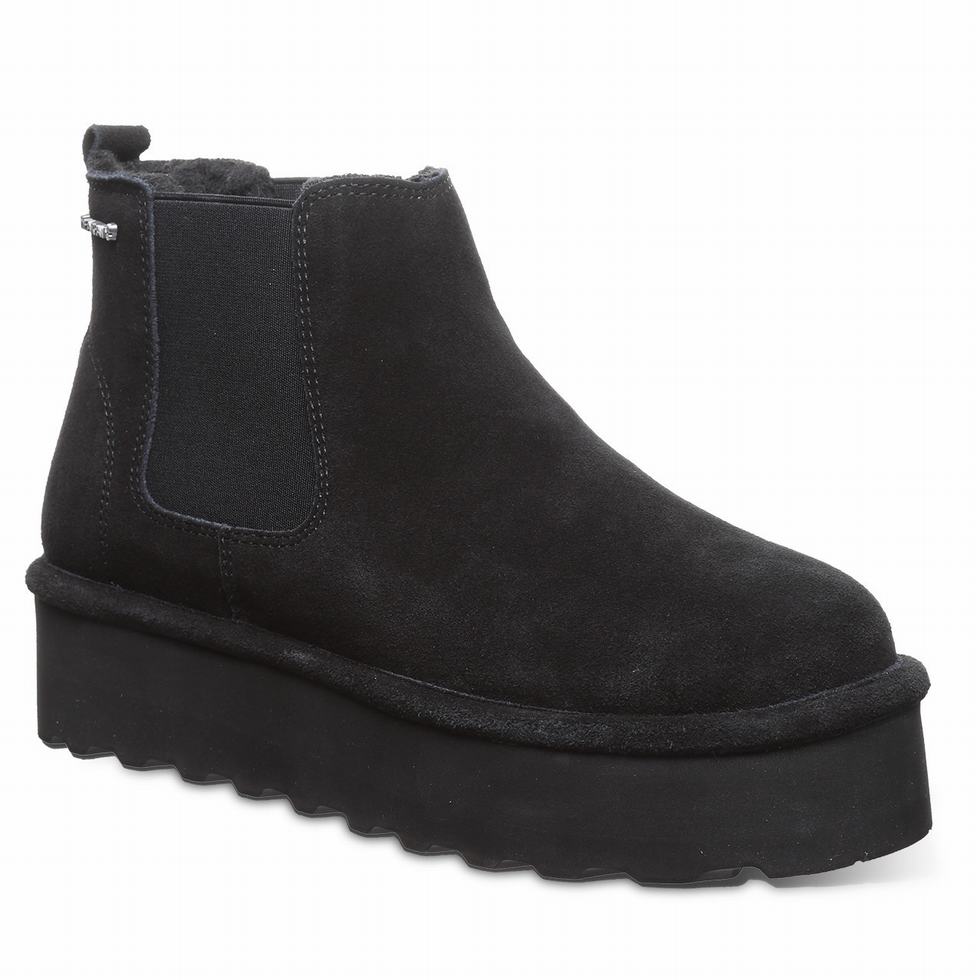 Botas Bearpaw Retro Drew Mujer Negras | OCR8640PU