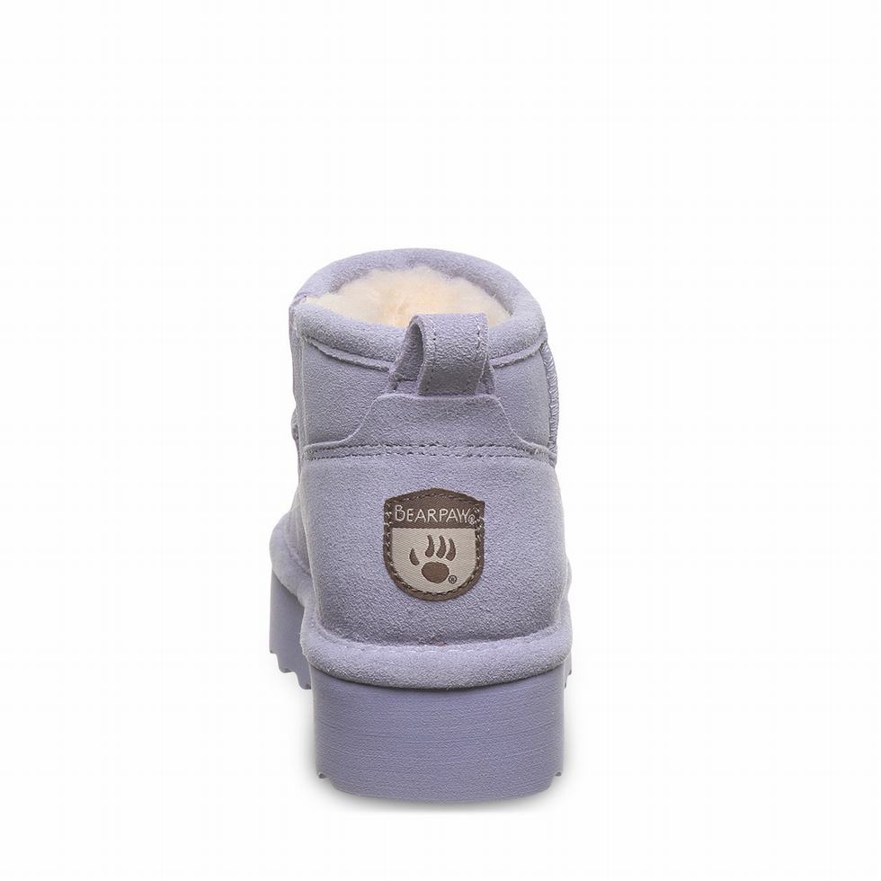 Botas Bearpaw Retro Shorty Youth Niños Moradas | IOW9721BF