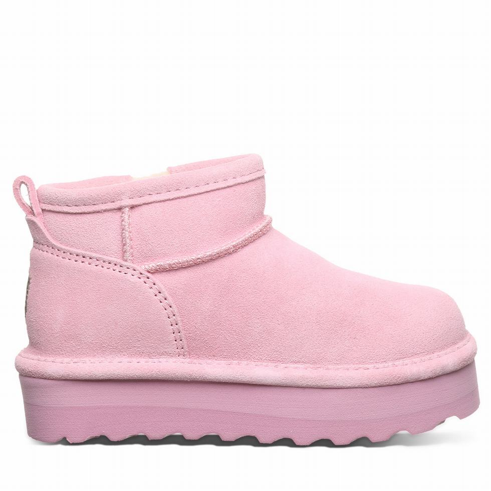 Botas Bearpaw Retro Shorty Youth Niños Rosas | LYA7432IQ