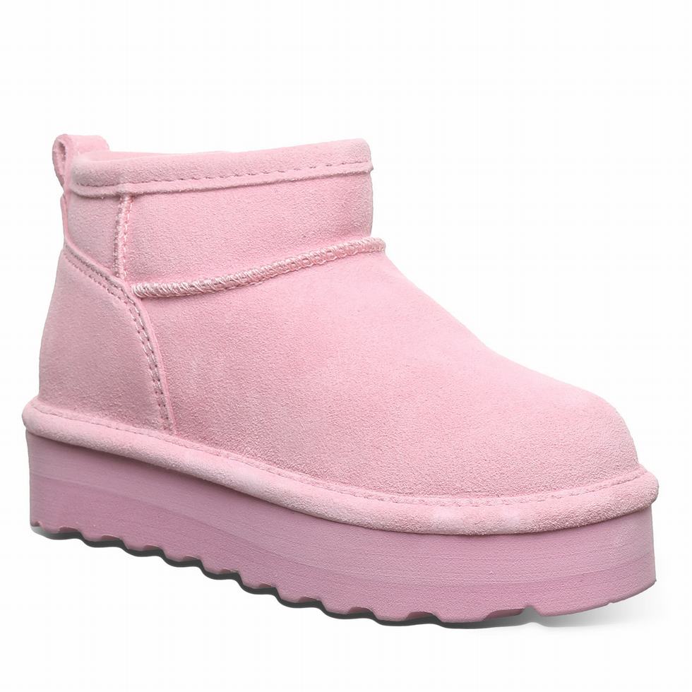 Botas Bearpaw Retro Shorty Youth Niños Rosas | LYA7432IQ