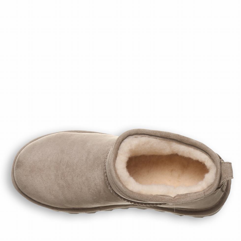 Botas Bearpaw Shorty Vegan Mujer Gris | SEN9653DS