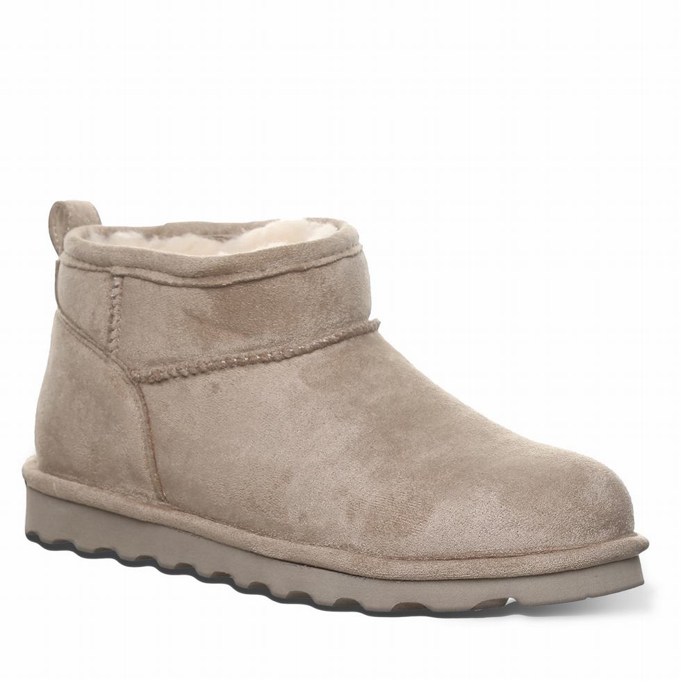 Botas Bearpaw Shorty Vegan Mujer Gris | SEN9653DS