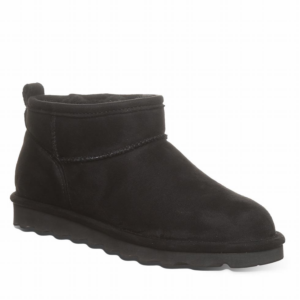 Botas Bearpaw Shorty Vegan Mujer Negras | HXD4862NC