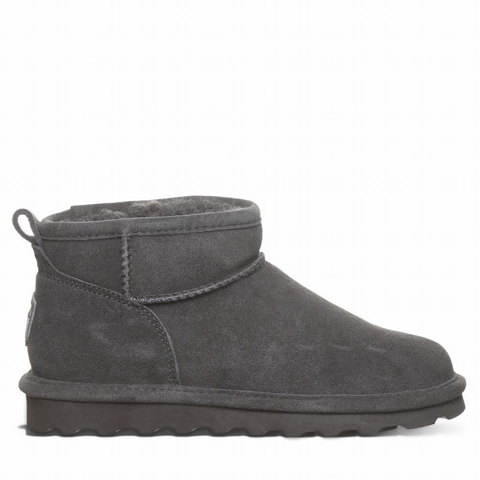 Botas Bearpaw Shorty Wide Mujer Gris | HKM5725AV