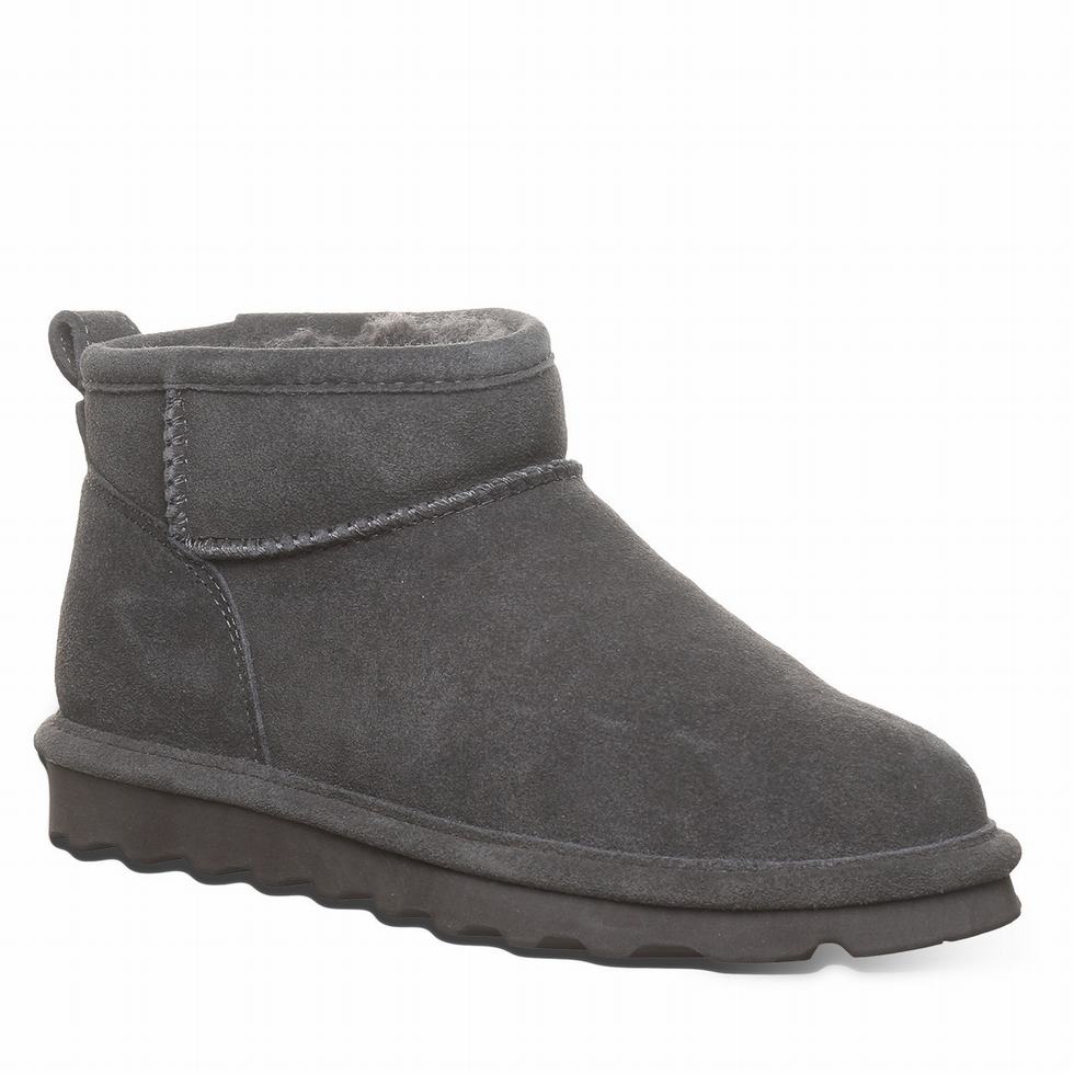 Botas Bearpaw Shorty Wide Mujer Gris | HKM5725AV