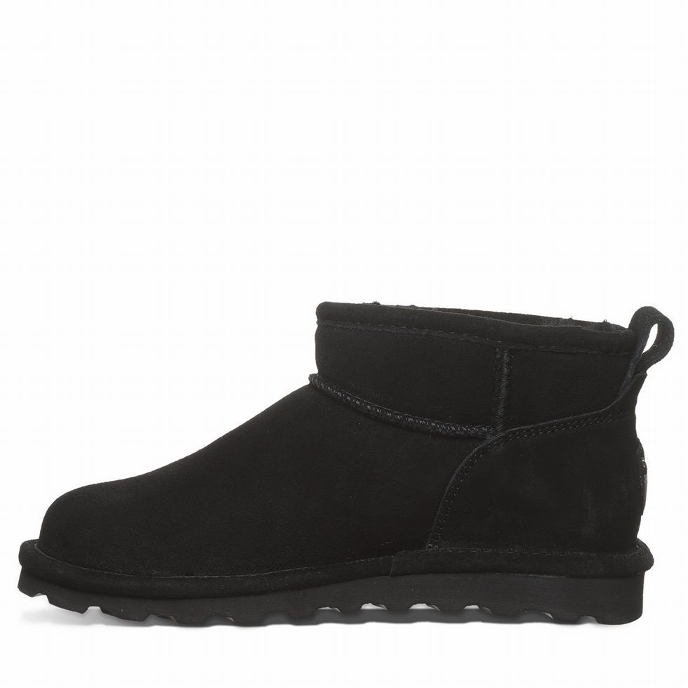 Botas Bearpaw Shorty Wide Mujer Negras | WOU9812KV