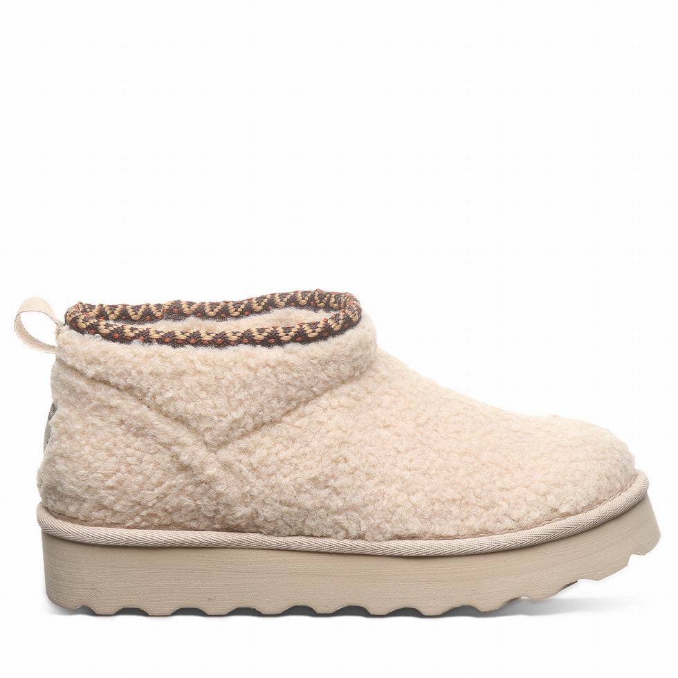 Botas Bearpaw Snuggle Daphne Deco Mujer Beige | QBE3461EN