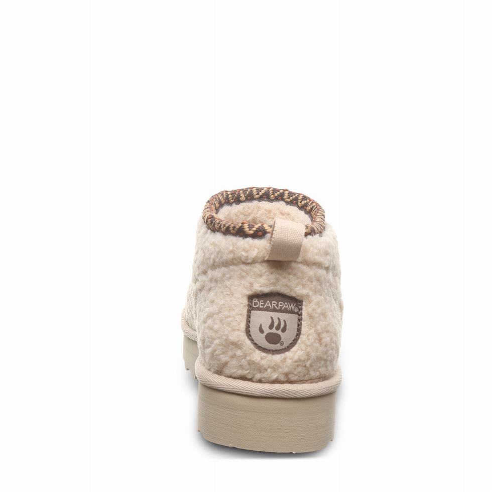 Botas Bearpaw Snuggle Daphne Deco Mujer Beige | QBE3461EN