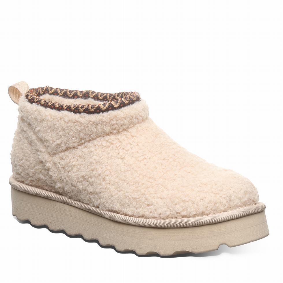 Botas Bearpaw Snuggle Daphne Deco Mujer Beige | QBE3461EN