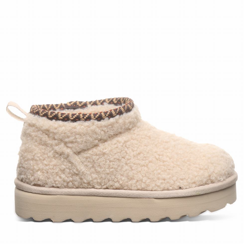 Botas Bearpaw Snuggle Daphne Deco Youth Niños Beige | BTR413ZR