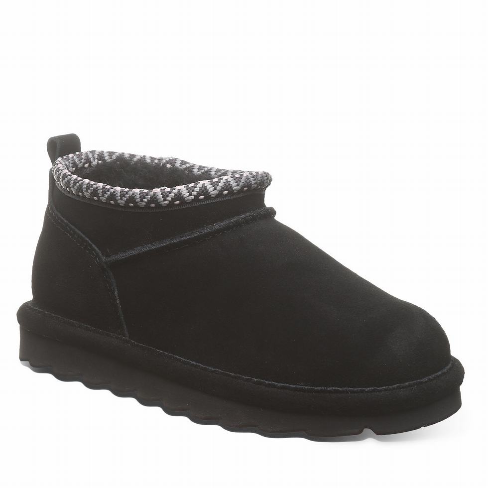 Botas Bearpaw Super Shorty Deco Youth Niños Negras | DWD4615HW