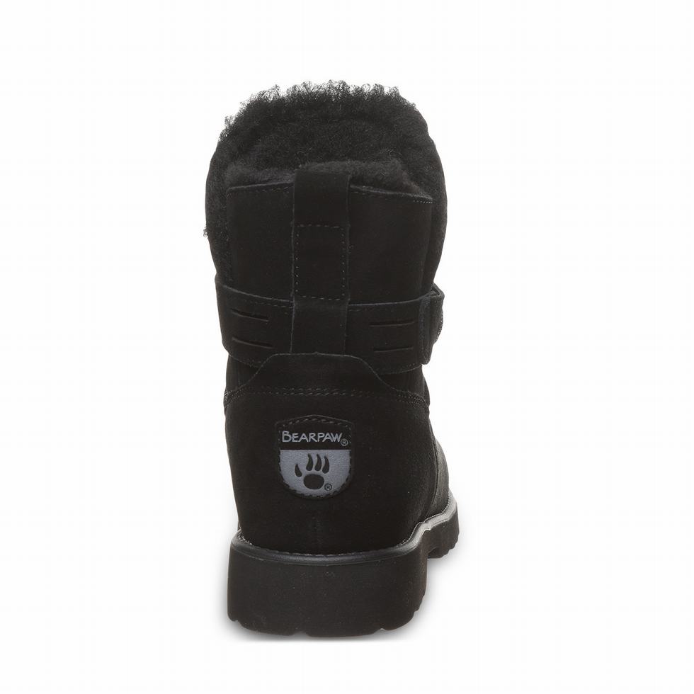 Botas Bearpaw Wellston Mujer Negras | HEG9279JB