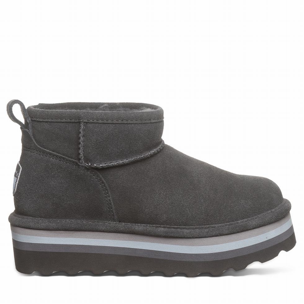 Botas Plataforma Bearpaw Retro Shorty Mujer Gris | WRM4518KC