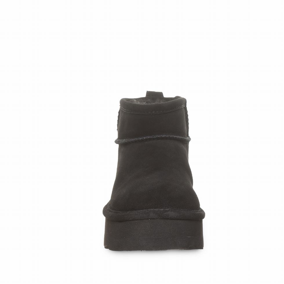 Botas Plataforma Bearpaw Retro Shorty Mujer Negras | OTT2455MV