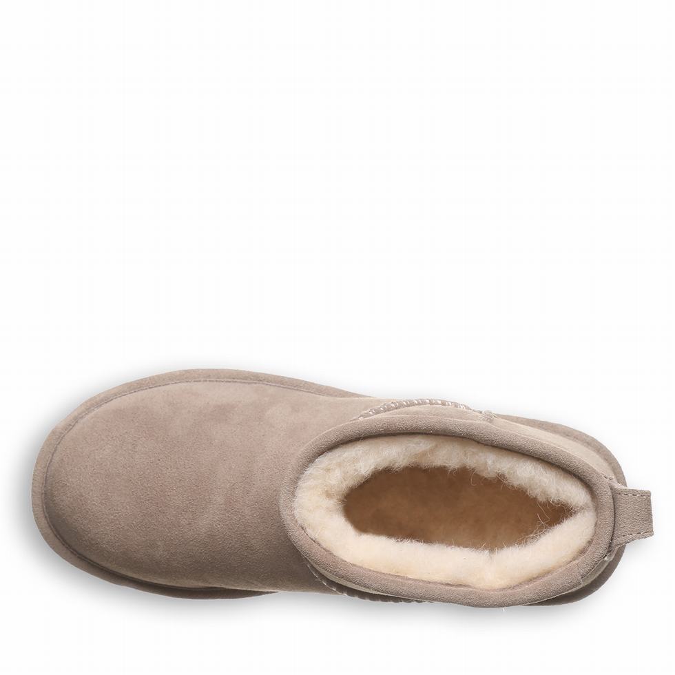 Botas Plataforma Bearpaw Retro Shorty Mujer Beige | FJR5283EM