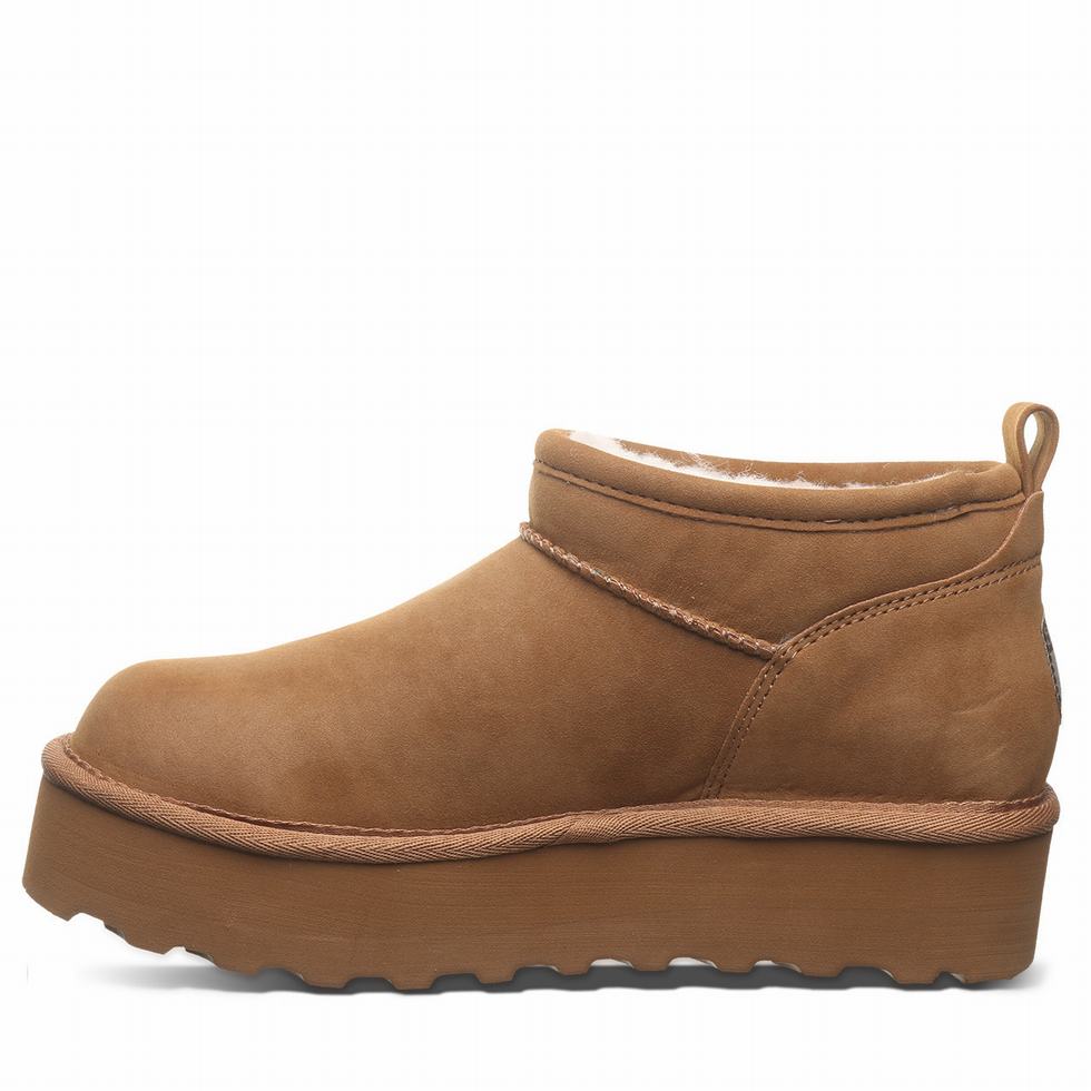 Botas Plataforma Bearpaw Retro Super Shorty Vegan Mujer Marrones | EEW3372KG