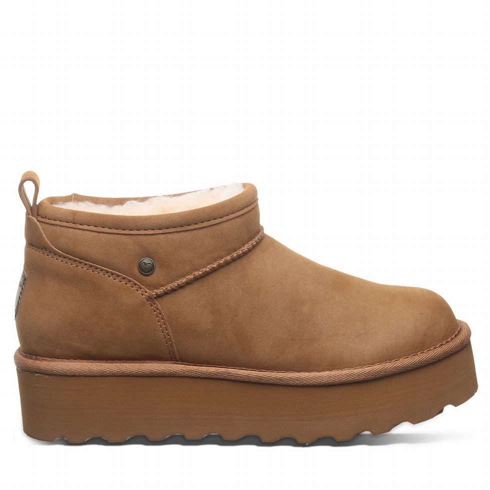 Botas Plataforma Bearpaw Retro Super Shorty Vegan Mujer Marrones | EEW3372KG